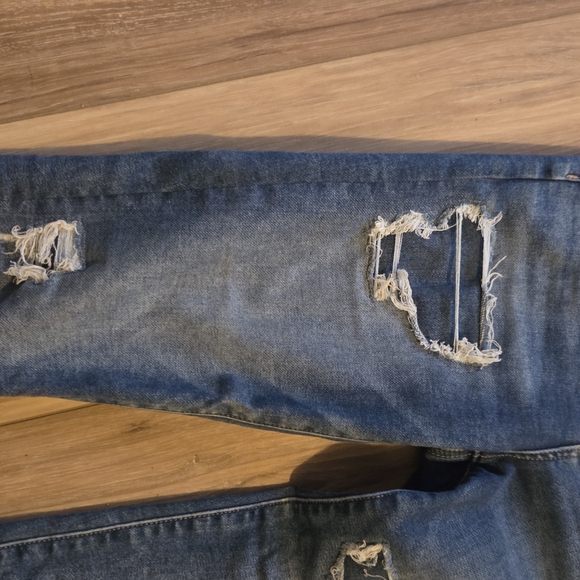 American Eagle Outfitters Ripped Blue Skinny Jeans - Picture 8 of 10